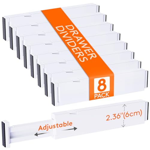 2.36" Upgrade Kitchen Drawer Dividers (8 Count)
