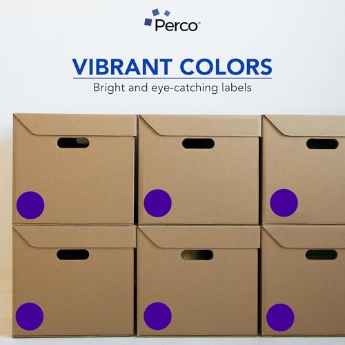 Purple Perforated Round Circle Dot Sticker 3 (Purple / 3 Inch)