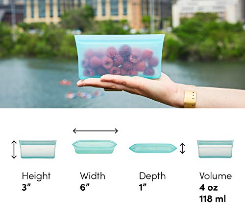 Reusable Food Storage Bags (Gray / Snack Bag)