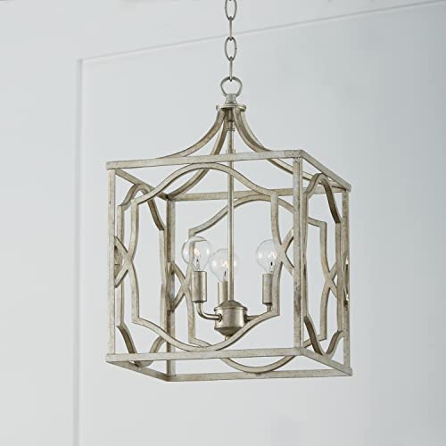 Capital Lighting 9481AS Blakely Lantern Foyer Pendant (Antique Silver)
