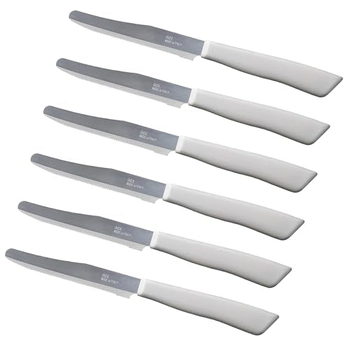 6 kitchen Knives Set (White)