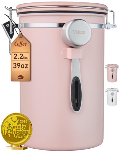 Coffee Canister (Pink / 39 oz)