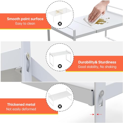 Expandable Cabinet Shelf Rack 9" Wide
