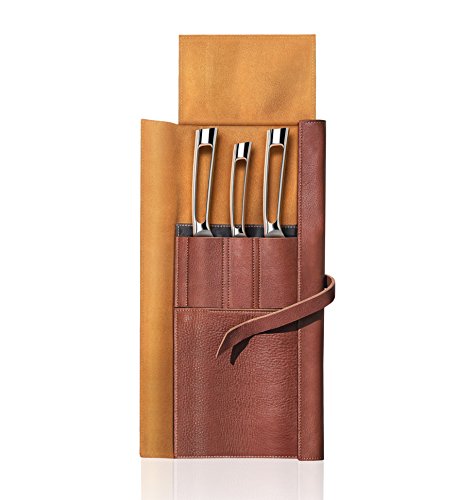 N1 Series 4 Piece Leather Roll Knife Set