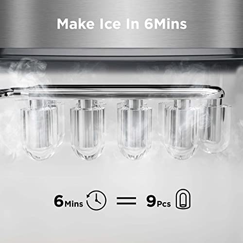Ice Makers Countertop (Stainless Steel-01 / 26lbs)