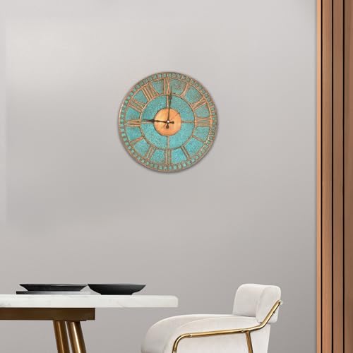 Handmade Copper Wall Clock Artisan Touch in Every Piece (Roman Glow / 20)