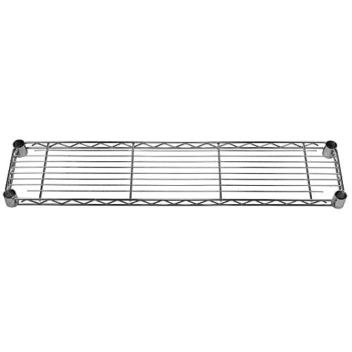 Shelving Inc. 8" d x 36" w Chrome Wire Shelving with 3 Tier Shelves