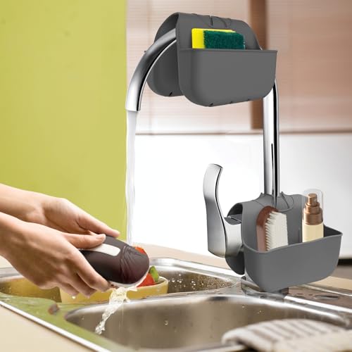 Sponge Holder for Kitchen Sink (Dark Gray)