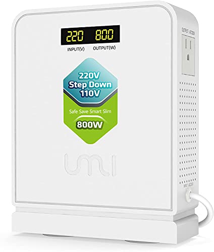Step Down Converter 220V to 110V 800W Use Europe Appliances to US (800W-220V to 110V)