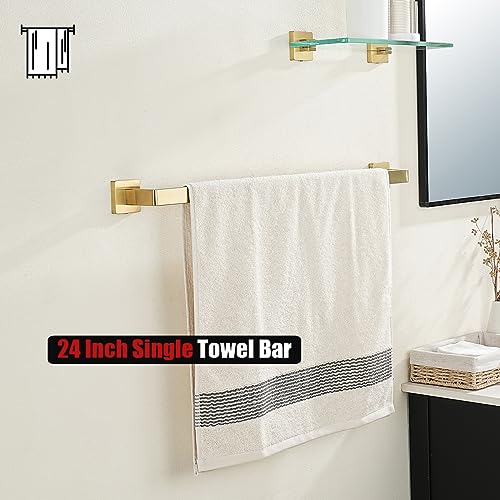 Gold Towel Bar (26.41 Inch / Brushed Gold)