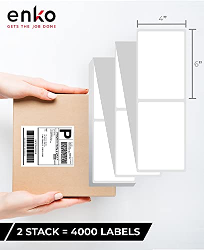 4 x 6 in 2 Stacks (2 Stacks - 4,000 Labels / Fanfold (2 Labels/Fold))