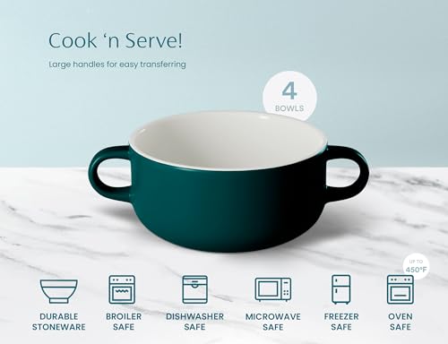 Soup Crocks Ceramic Bowls (4 Count)