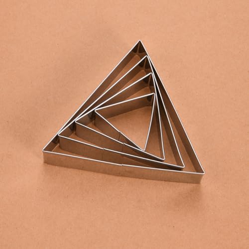 Equilateral Triangle Cookie Cutter Set Large Stainless Steel Geometric Frame Plaque Cookie Cutters Shapes Molds (Equilateral triangle)