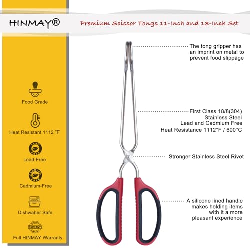 Stainless Steel Scissor Tongs 11