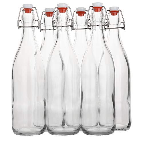 Flip Top Glass Bottle [1 Liter (33)