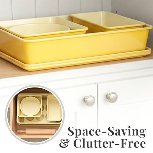 8 Piece Stackable Bakeware Set (Limoncello)