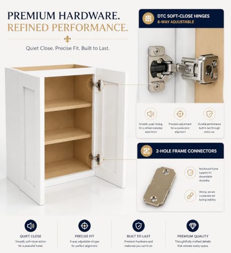Wall Mounted Cabinet (Origami White / 42" W x 12" D x 30" H)