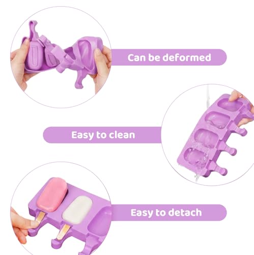 Popsicle Molds Set of 2 (Purple, Pink)