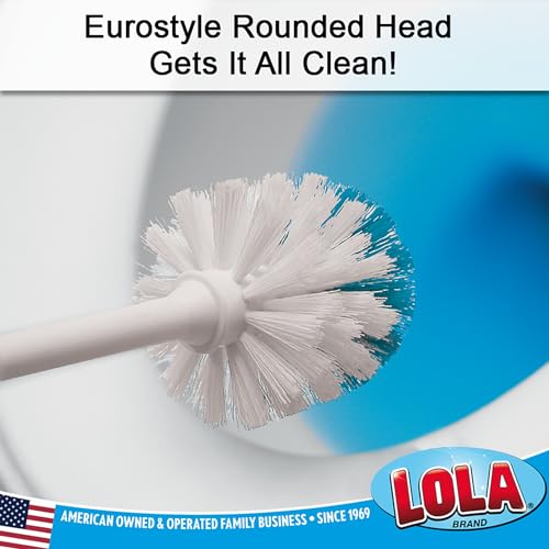 Classic Toilet Brush and Compact Space Saving Holder Set (Classic Toilet Brush & Holder / 6 Pack)