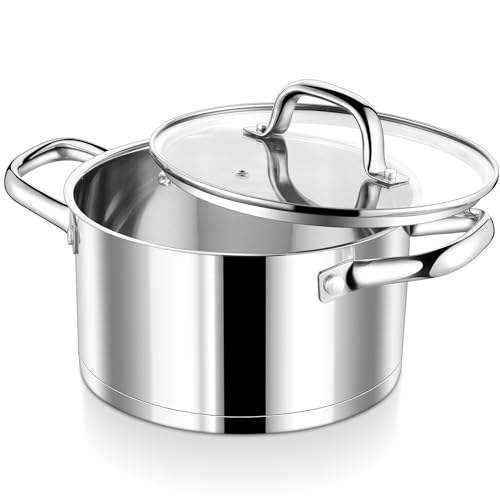 5 Quarts Stock Pot with Lid (5 Quarts)