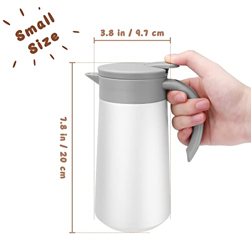 28oz Small Coffee Carafe Insulated Coffee Pot (White)