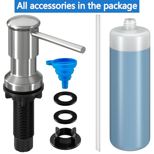 Dish Soap Dispenser (Brushed Nickel / With Bottle)