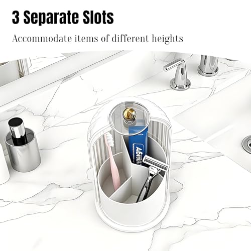 Dustproof Toothbrush Holder Organizer with Drainage