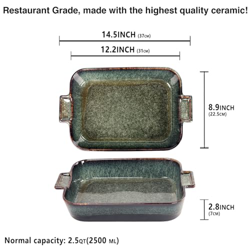 Ceramic Casserole Baking Dish 2.5 Quarts