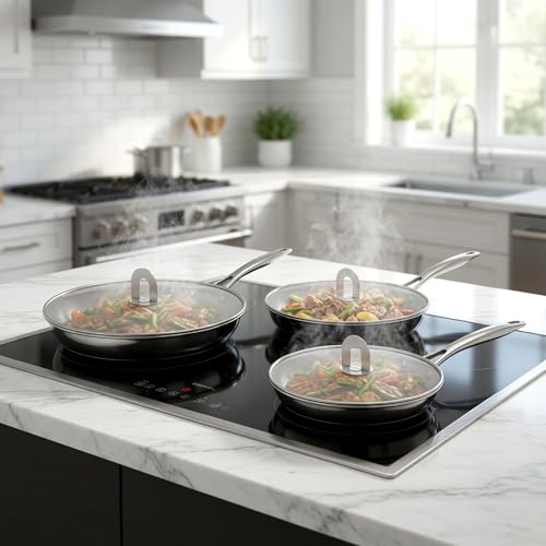 2 Piece Splatter Screens for Frying Pan (2pcs 8'')