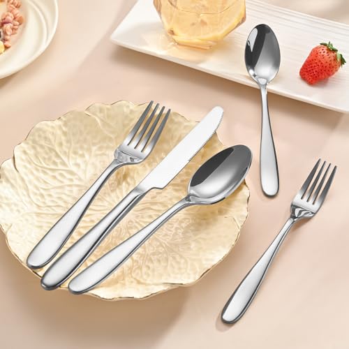 20 Piece Silverware Set (Silver / 20 Piece)
