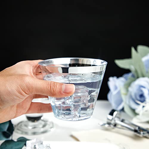 200PCS Silver Plastic Cups (9-Silver-200)