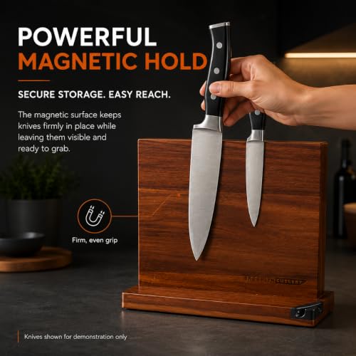 Magnetic Knife Block (12x10 w/ Sharpener)