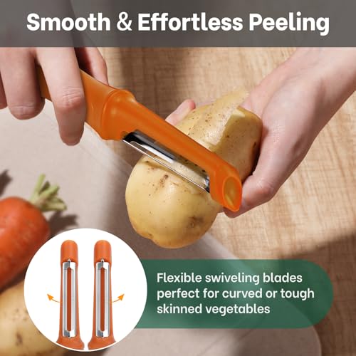 Swivel Vegetable Peeler (Orange)
