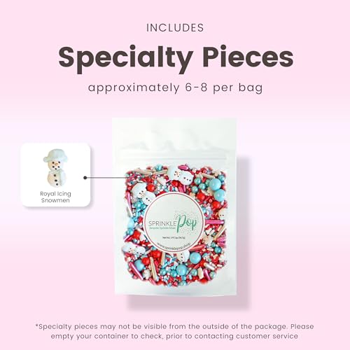 Oh Snow Cute Sprinkle Mix (Red, White, Icy Blue)