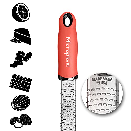Zester Grater in Coral for Citrus Fruits