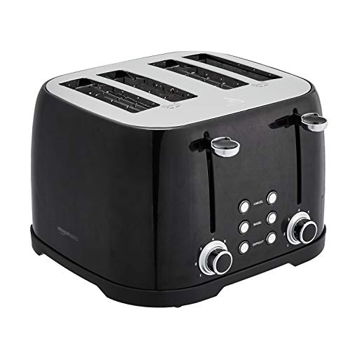 4 Slice Toaster with 4 Slots (Black / 4 Slice / Toaster)