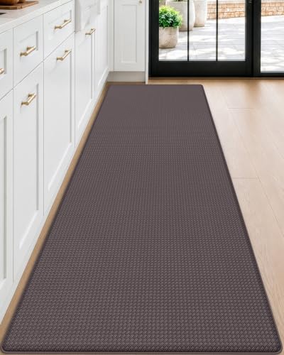 Kitchen Floor Mats Cushioned Anti Fatigue (Brown / 71"l X 23"w X 0.4"th)