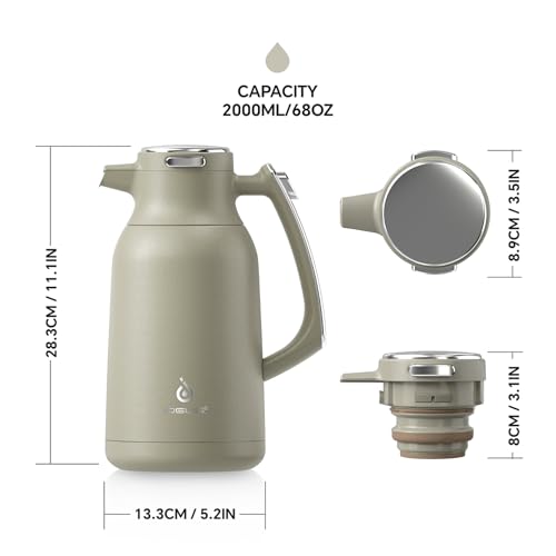 Thermal Coffee Carafe 68oz (Celadon / 68 Ounces)