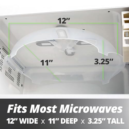 Magnetic Microwave Splatter Cover for Food (Heather Gray)