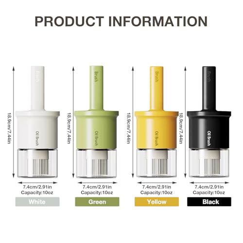 Oil Dispenser with Brush for Kitchen (02_Black)