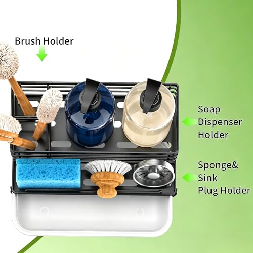 Sponge Holder for Kitchen (Black)