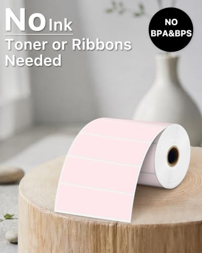 3x1 Inch Thermal Labels (3"x1" / Pink)