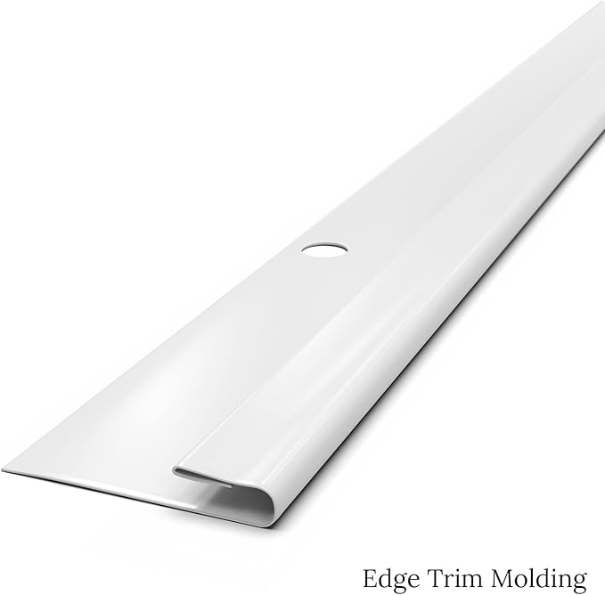 American Tin Ceilings Tin Backsplash [5-Pack with Trim Kit] in Pattern #3 and Bright White Satin Color 24" x 24" (20 Sq Ft) for Kitchens | Genuine Tin | Made in The USA | Model: kit5-b-p03-wbs