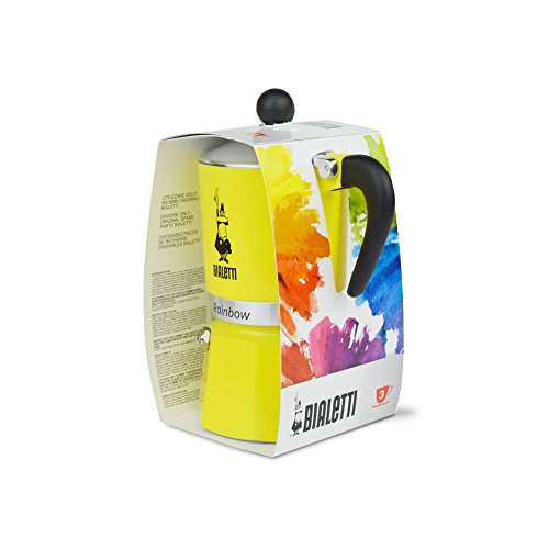 Rainbow Moka Pot in Yellow (3 Cups / Yellow)
