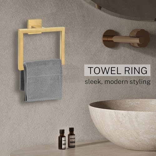 Brushed Gold Towel Ring (Brushed Gold / 1 Pc)