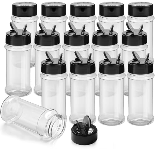 14 Pcs 3 Oz Spice Jars Plastic Seasoning Containers
