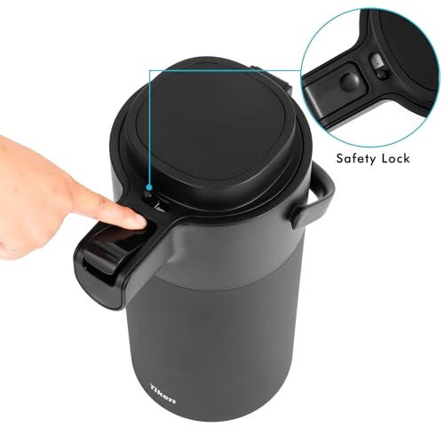 Airpot Coffee Dispenser with Pump (135.3 Ounces / Black)