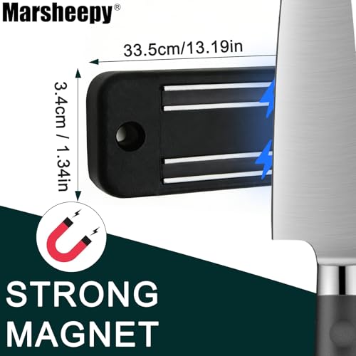 2pcs Magnetic Knife Strips (Black-2PK / 13in)