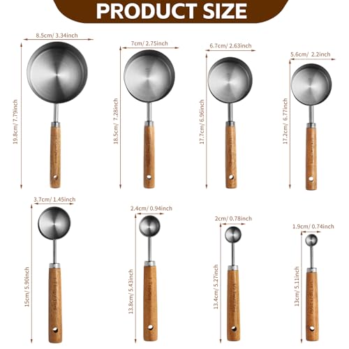 Measuring Cups and Spoons Set (8 Count)