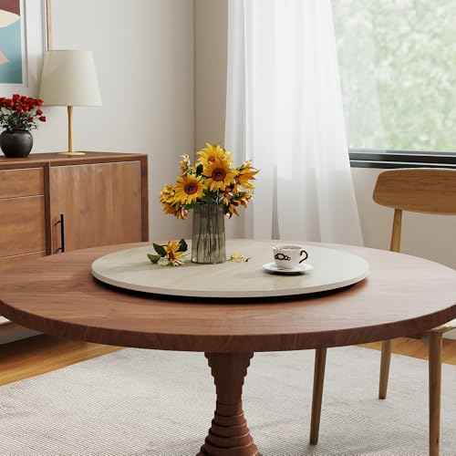 31.5" Sintered Stone Lazy Susan for Table Top (Yellow Cave Stones / 80CM)